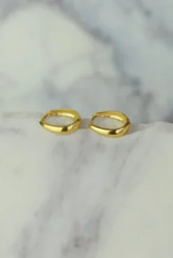 New Amaya Gold Hoops Earrings