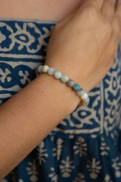 New Amazonite Beaded Bracelet Fashion Jewellery|Bangles & Bracelets