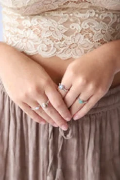 Clearance Amazonite Uko Ring Rings