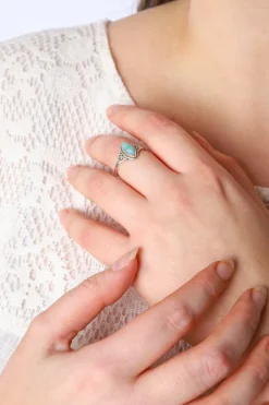 Outlet Amazonite Yasmin Marquise Ring Rings