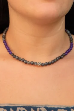 Outlet Amethyst and Moonstone Beaded Necklace Fashion Jewellery|Necklaces And Pendants