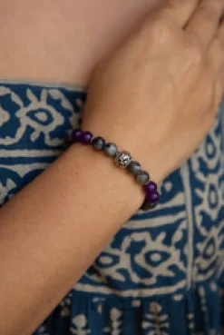 Best Amethyst and Moonstone Beaded Bracelet Fashion Jewellery|Bangles & Bracelets
