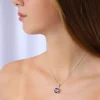 Clearance Amethyst Round Claw Set Pendant Necklaces And Pendants