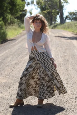 New Bagru Wrap Skirt Free Size|Skirts