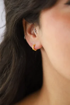 Discount Bamboo Gold Hoops Studs And Hoops|Earrings