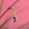 Online Bloom Flower Pendant Kyanite Necklaces And Pendants