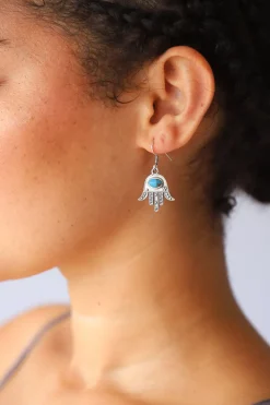 Clearance Blue Copper Turquoise Harta Earrings Earrings