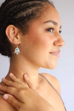 Clearance Blue Copper Turquoise Harta Earrings Earrings