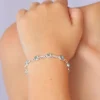 Outlet Blue Topaz Chain Bracelet Bangles & Bracelets