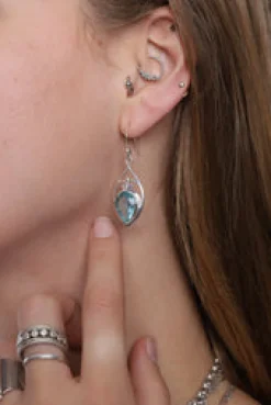 Discount Blue Topaz Maha Earrings Earrings