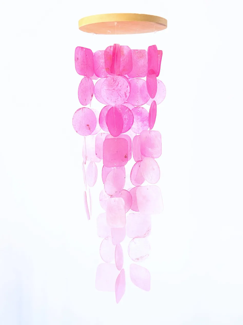 Discount Blush Harmony Capiz Windchime Dreamcatchers & Hangings