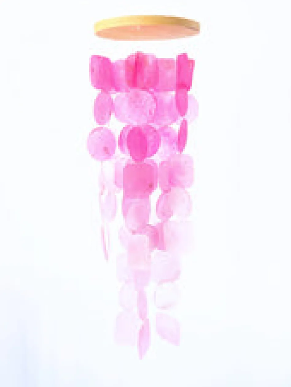 Discount Blush Harmony Capiz Windchime Dreamcatchers & Hangings