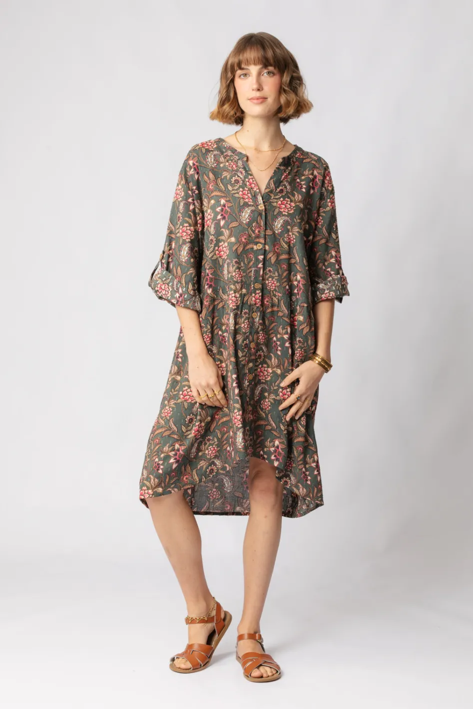 Sale Cadence Shirt Dress Free Size|Dresses