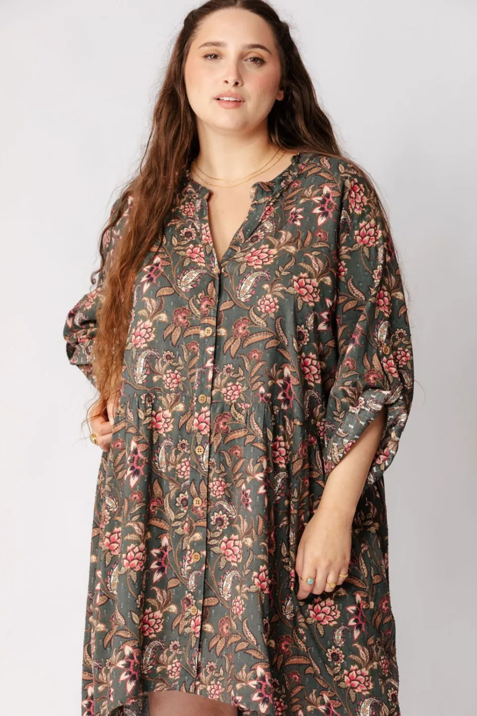 Sale Cadence Shirt Dress Free Size|Dresses