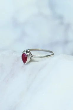 Clearance Camille Ruby Dainty Ring Rings