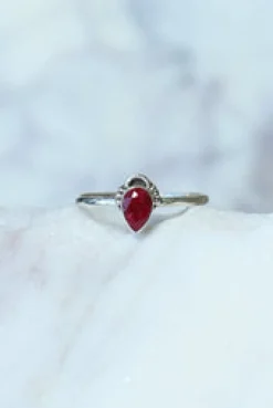Clearance Camille Ruby Dainty Ring Rings