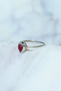 Clearance Camille Ruby Dainty Ring Rings
