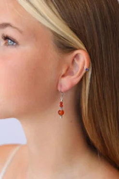 Clearance Carnelian Mila Earrings Earrings