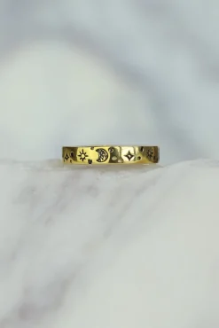 Online Celestial Gold Ring Rings