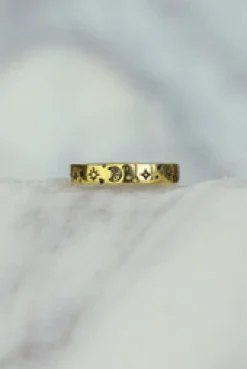 Online Celestial Gold Ring Rings