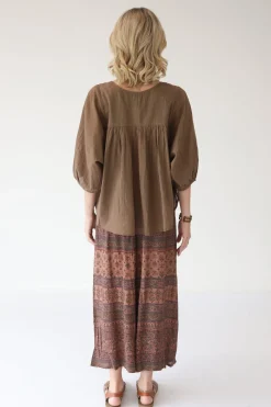 Online Cossack Top Free Size|Tops & Shirts