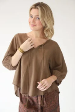 Online Cossack Top Free Size|Tops & Shirts
