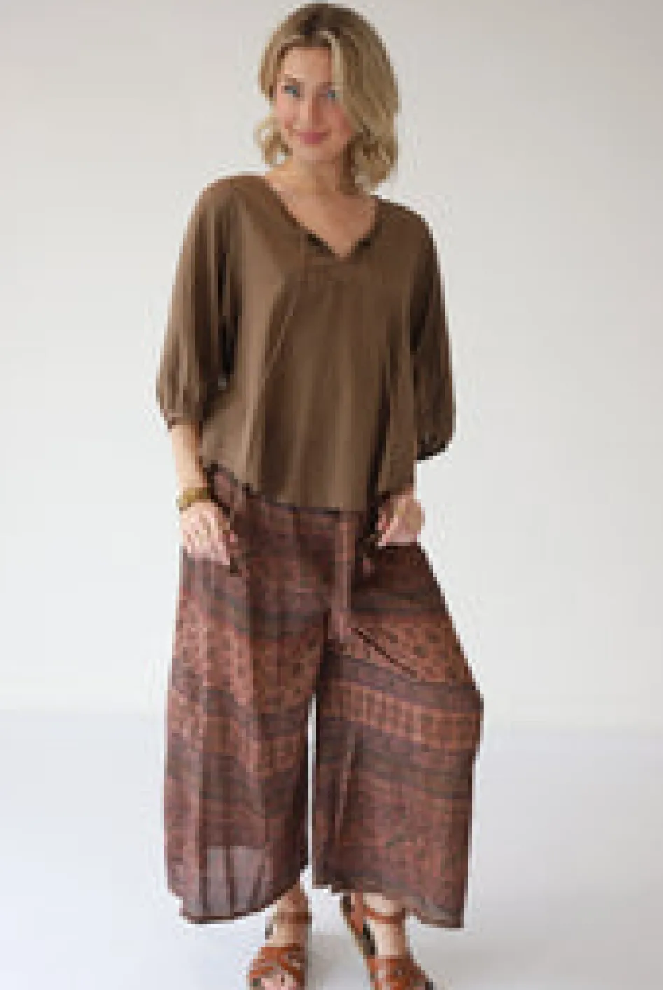 Online Cossack Top Free Size|Tops & Shirts