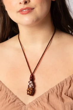 Fashion Crochet crystal holder Necklace Fashion Jewellery