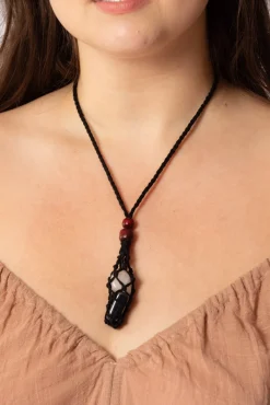 Fashion Crochet crystal holder Necklace Fashion Jewellery