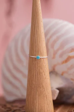 Fashion Cyan Tiny Ring Rings