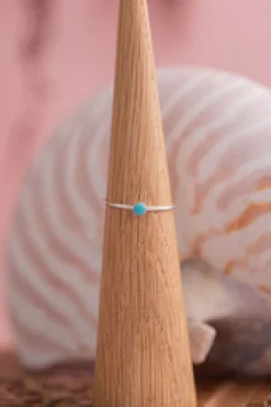 Fashion Cyan Tiny Ring Rings