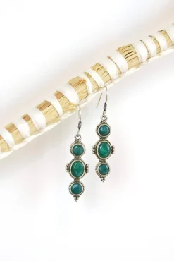 Hot Emerald Dela Earrings Earrings