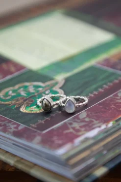 Discount Empress Pyrite Tearshape Ring Rings