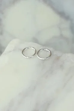 Hot Estele Silver Hoops Earrings
