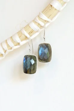 Clearance Faceted Labradorite Earrings Earrings