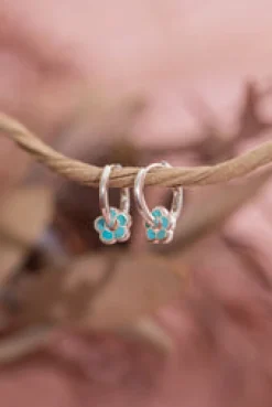 Hot Floral Charm Hoops Studs And Hoops|Earrings