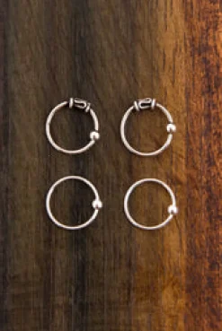 Sale Four Nose Ring Pack Body Jewellery