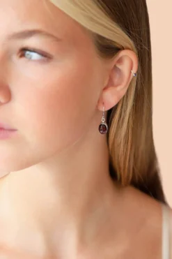 Online Garnet Lula Earrings Earrings