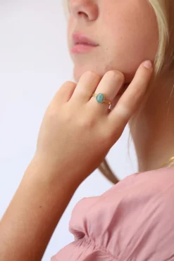 Discount Gold Amazonite Ada Ring Rings