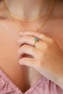 Discount Gold Amazonite Ada Ring Rings
