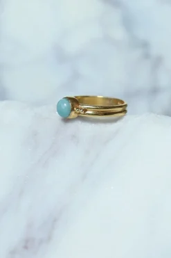 Hot Gold Amazonite Uko Ring Rings