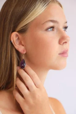 Sale Gold Amethyst Chand Earrings Earrings