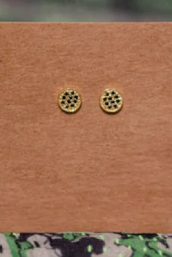 Outlet Gold Black Spinel Studs Studs And Hoops|Earrings