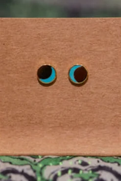 Outlet Gold Blue Moon Studs Studs And Hoops|Earrings