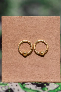 Hot Gold Circle Studs Studs And Hoops|Earrings