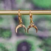 Online Gold Crescent Hoops Earrings