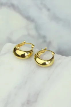New Gold Dian Hoops Earrings