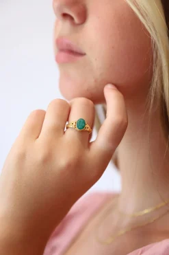 Sale Gold Emerald Asher Ring Rings