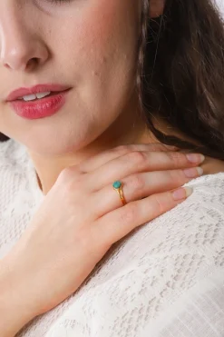 Hot Gold Emerald Ivy Gemstone Ring Rings