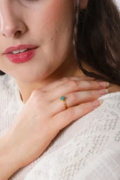 Hot Gold Emerald Ivy Gemstone Ring Rings